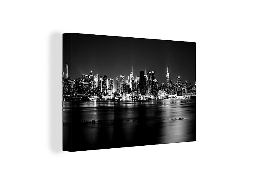 OneMillionCanvasses® Leinwandbild New York - Licht - Skyline, Fotodruck (1 günstig online kaufen