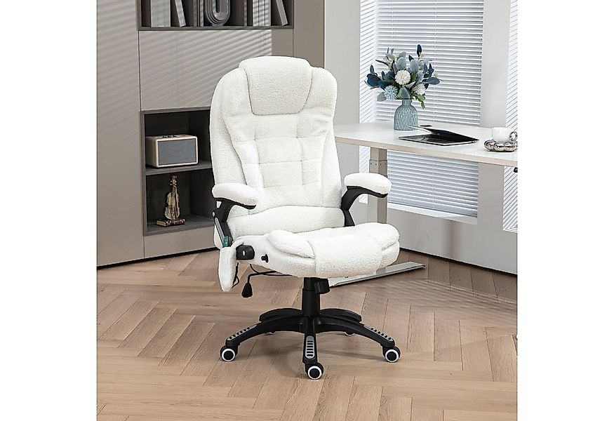 Vinsetto Schreibtischstuhl Bürostuhl mit Massagefunktion, mit Wärmefunktion günstig online kaufen