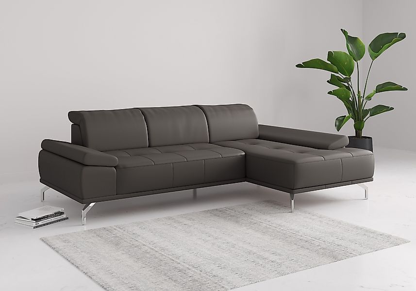 Places of Style Ecksofa Caluna, Inkl.Sitztiefenverstellung, günstig online kaufen