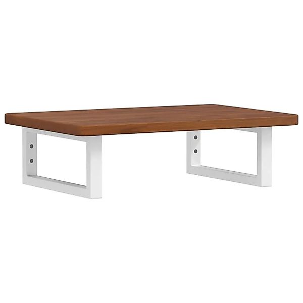 vidaXL Waschtischplatte mit Halterung Stahl und Massivholz Eiche 3302348 günstig online kaufen