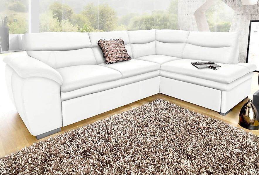 COTTA Ecksofa "Leandra L-Form", wahlweise mit Bettfunktion & Bettkasten günstig online kaufen