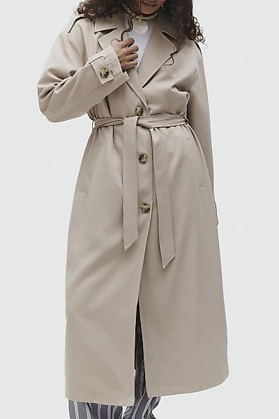 ONLY Trenchcoat "ONLLINE X-LONG TRENCHCOAT OTW NOOS", mit Bindegürtel an de günstig online kaufen