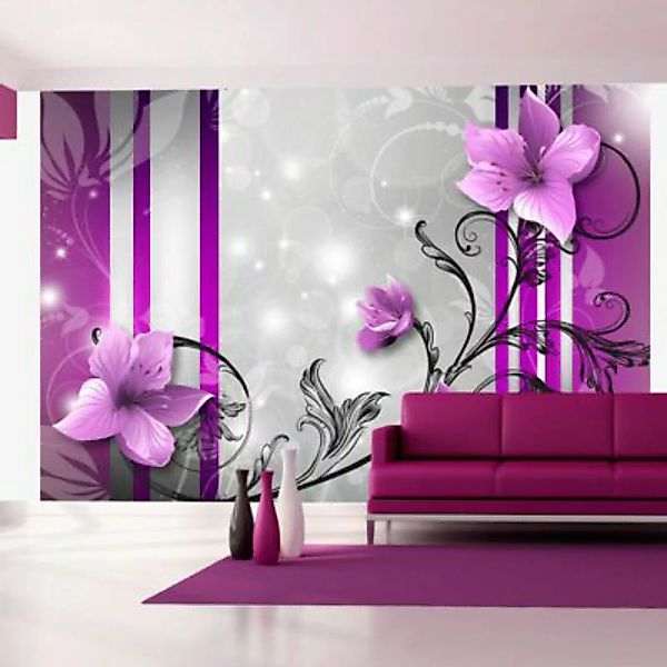artgeist Fototapete Violet buds mehrfarbig Gr. 200 x 140 günstig online kaufen