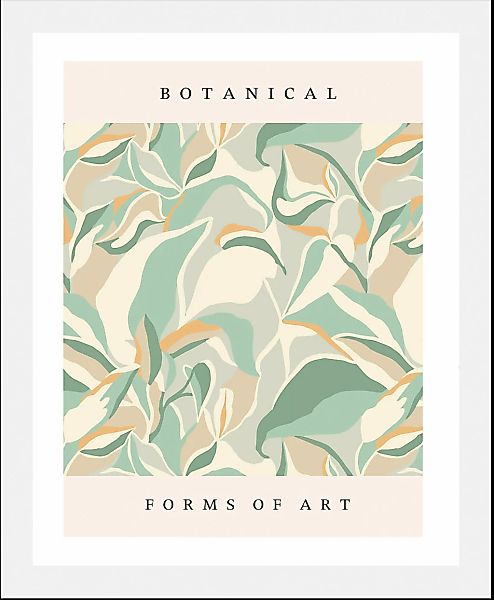 queence Bild »Botanical«, Abstrakt-Kunst-Schriftzug-Pflanzen-Pflanzenbilder günstig online kaufen