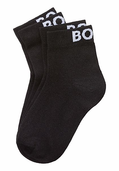 BOSS Freizeitsocken "2P SH Logo CC W", (Packung, 2 Paar, 2er), mit eingestr günstig online kaufen