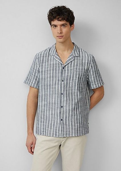 s.Oliver Kurzarmhemd Resort Fit: Baumwollshirt mit Strukturstreifen günstig online kaufen