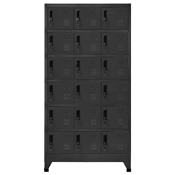 vidaXL Schließfachschrank Anthrazit 90x40x180 cm Stahl günstig online kaufen