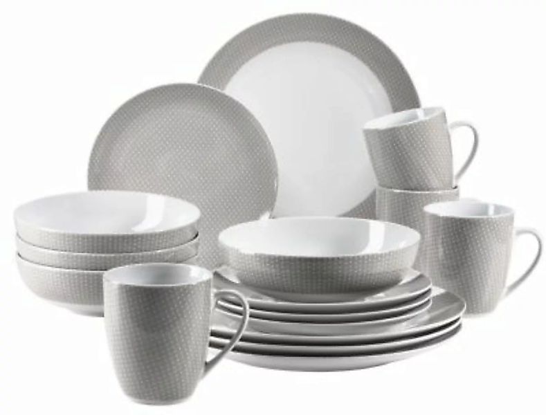 MÄSER Kitchen Time II Geschirr-Set, Porzellan beige günstig online kaufen
