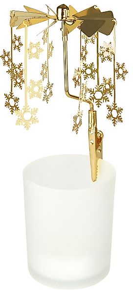 BRUBAKER Kerzenständer Teelichtkarussell Weihnachten, Windlicht Karussell günstig online kaufen