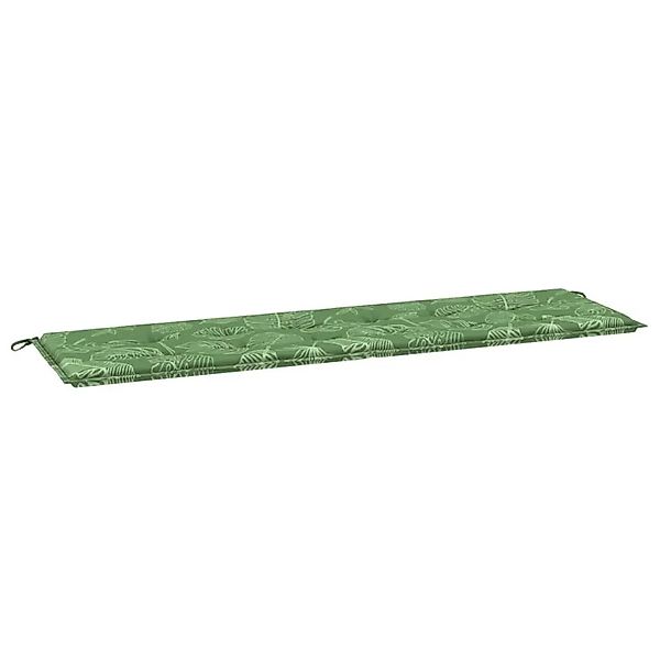 vidaXL Gartenbank-Kissen Floral Grün 180 x 50 x 4 cm Oxford Stoff 361183 günstig online kaufen