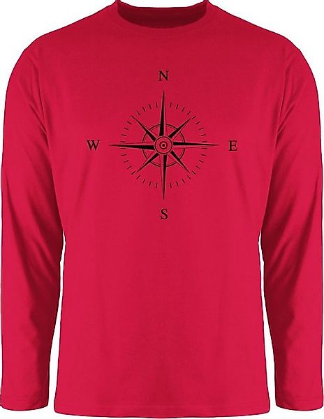 Shirtracer Rundhalsshirt Kompass - schwarz Sprüche günstig online kaufen