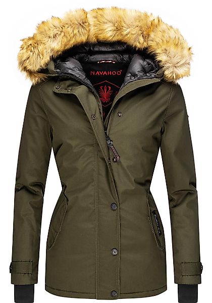 Navahoo Winterjacke "Laura", mit Kapuze, edler Parka mit Kunstfell-Kapuze günstig online kaufen