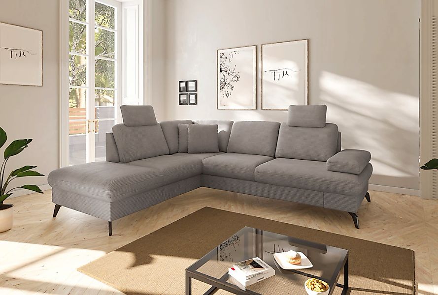 sit&more Ecksofa "Morris Jubi L-Form", inkl. Armteilfunktion und 1 Zierkiss günstig online kaufen