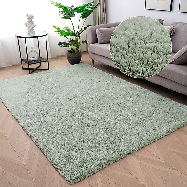 my home Hochflor-Teppich Microfaser Teppich Magong, günstig online kaufen