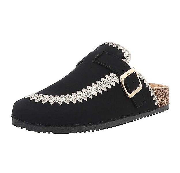 Ital-Design Damen Mules Freizeit Pantolette (88930348) Flach Pantoletten in günstig online kaufen