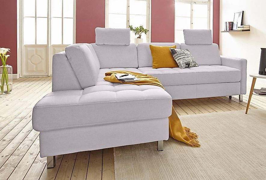 sit&more Ecksofa "Pablo L-Form", wahlweise mit Bettfunktion und Bettkasten günstig online kaufen