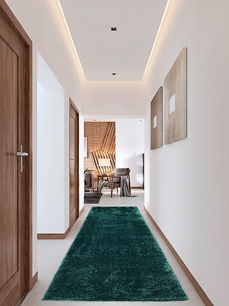 my home Hochflor-Läufer Malin, rechteckig, Höhe: günstig online kaufen