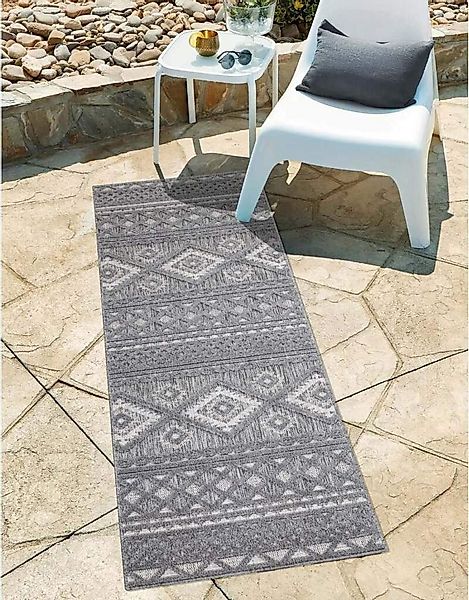 Carpet City Teppich In-& Outdoorteppich Santorini 435, 3D-Effekt, Boho-Look günstig online kaufen