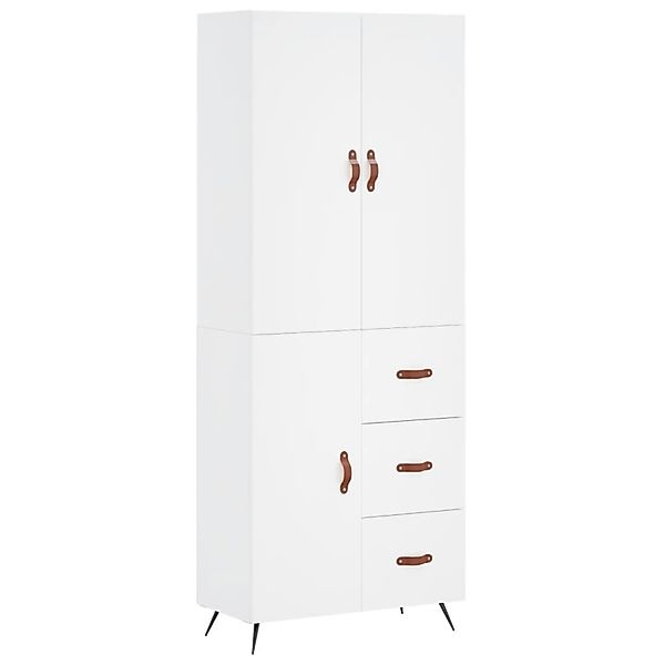 vidaXL Highboard Weiß 69,5x34x180 cm Holzwerkstoff 3195875 günstig online kaufen