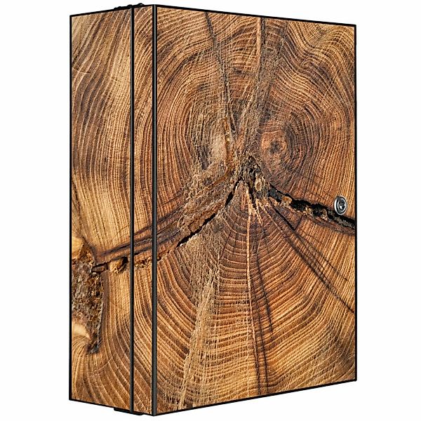 Banjado XXL Medizinschrank Abschliessbar 35x46x15cm Arzneischrank Anthrazit günstig online kaufen