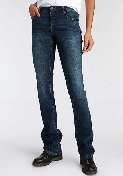 Arizona Bootcut-Jeans "Ultra-Stretch", normale Passform, Baby-Bootcut, Used günstig online kaufen