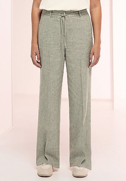 bianca Leinenhose PARIGI im cleanen Look und Trendfarbe 'seagrass melange' günstig online kaufen