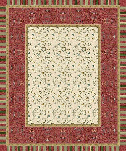 Bassetti Tischdecke Tischdecke Twill OPLONTIS, RB Rot günstig online kaufen
