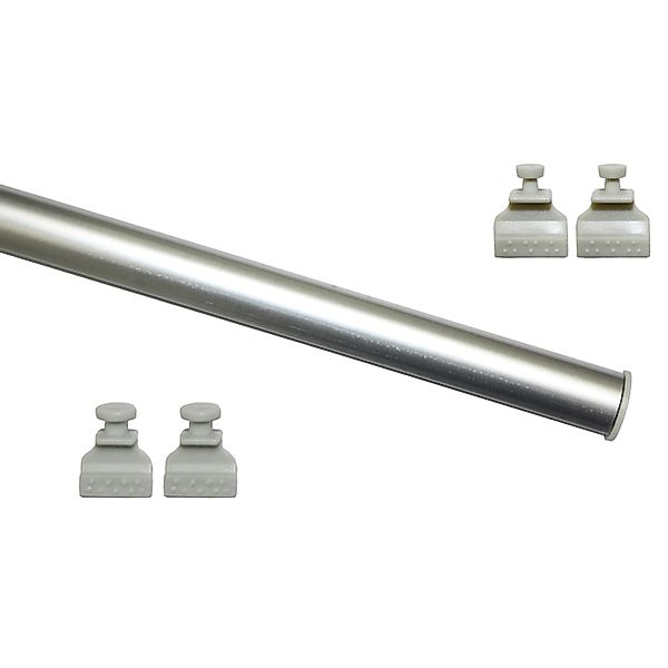 Gardinia Profil zum Klipsen für Flächenvorhangstoffe Silber günstig online kaufen