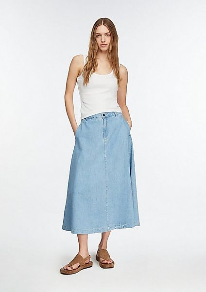 comma Midirock Rock Midirock aus Lyocell-Denim in A-Linie günstig online kaufen