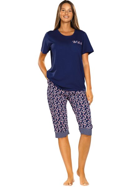 comtessa Pyjama Damen-Schlafanzug Single-Jersey Streifen günstig online kaufen