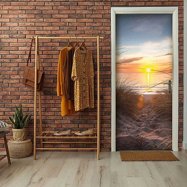 Wallarena Türtapete Selbstklebend Strand Meer Nordsee günstig online kaufen