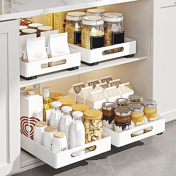 GarveeMore Küchenorganizer-Set Neu Ausziehbarer Schrank Organizer günstig online kaufen