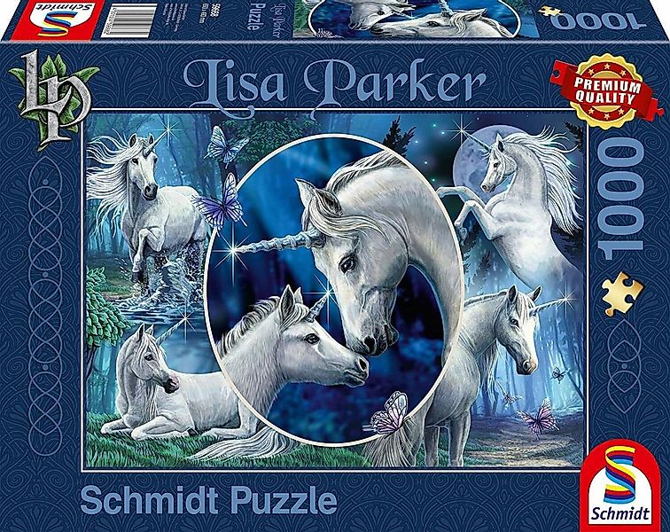 Schmidt Spiele Puzzle Anmutige Einhörner, 1000 Puzzleteile günstig online kaufen