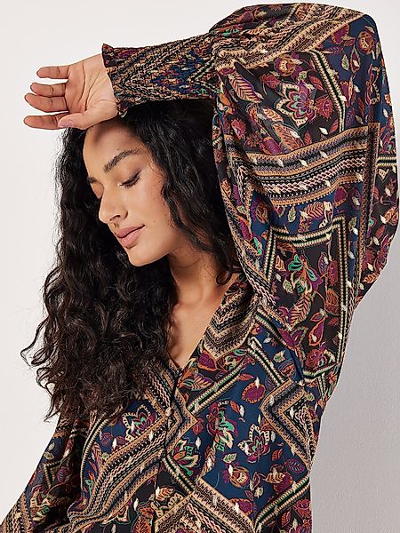 Apricot Tunika Blumendruck Top (1-tlg) mit günstig online kaufen