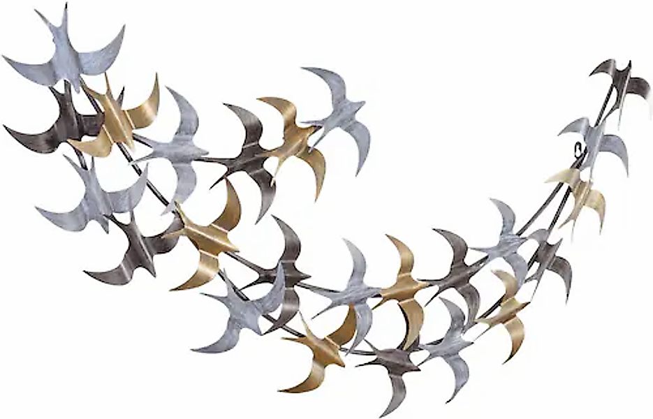 HOFMANN LIVING AND MORE Wanddekoobjekt aus Metall, metallicfarben, Motiv Vo günstig online kaufen