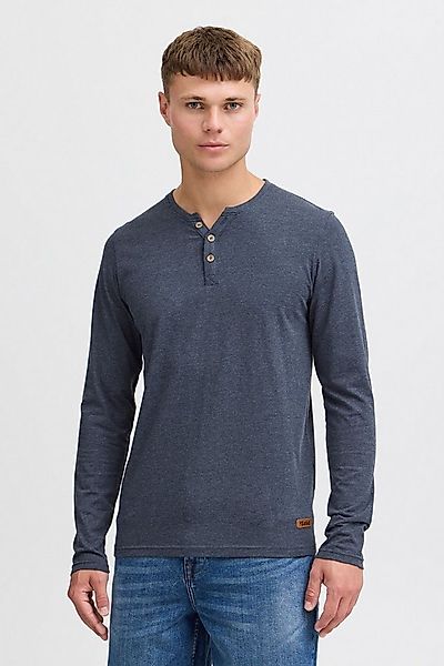 !Solid Rundhalsshirt SDVolko Klassisches Longsleeve mit Knopfleiste günstig online kaufen