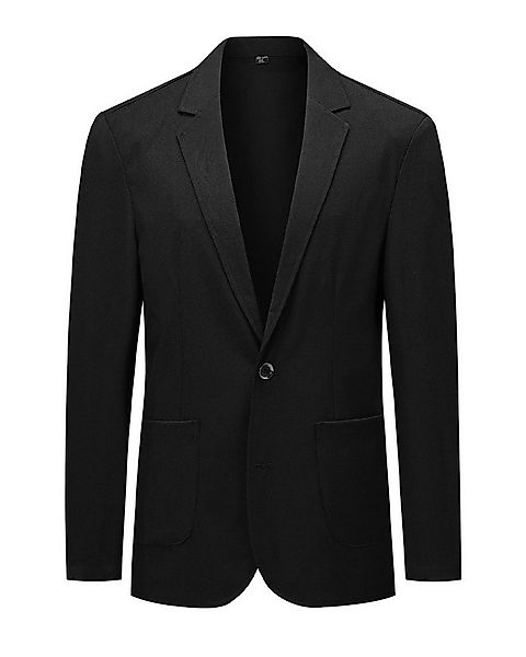Allthemen Leinensakko mit Reverskragen Herren Anzugsakko aus gemustertem Le günstig online kaufen
