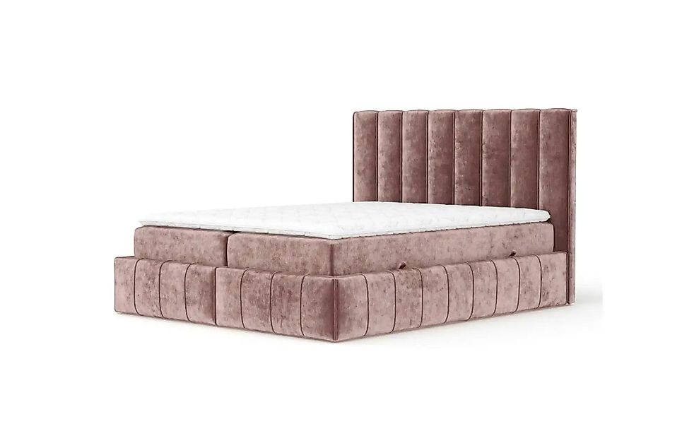 Boxspringbett mit Stauraum   ¦ rosa/pink ¦ Maße (cm): B: 185 H: 124 Betten günstig online kaufen