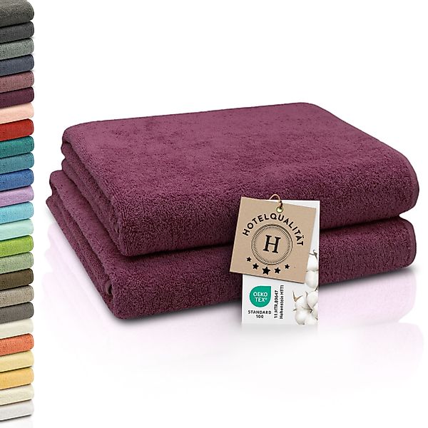 ZOLLNER Badetücher, Walkfrottier (2-St), Längssäume mit günstig online kaufen