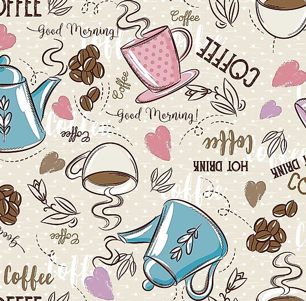 texpot Tischdecke PVC Wachstuch mit Kaffee günstig online kaufen