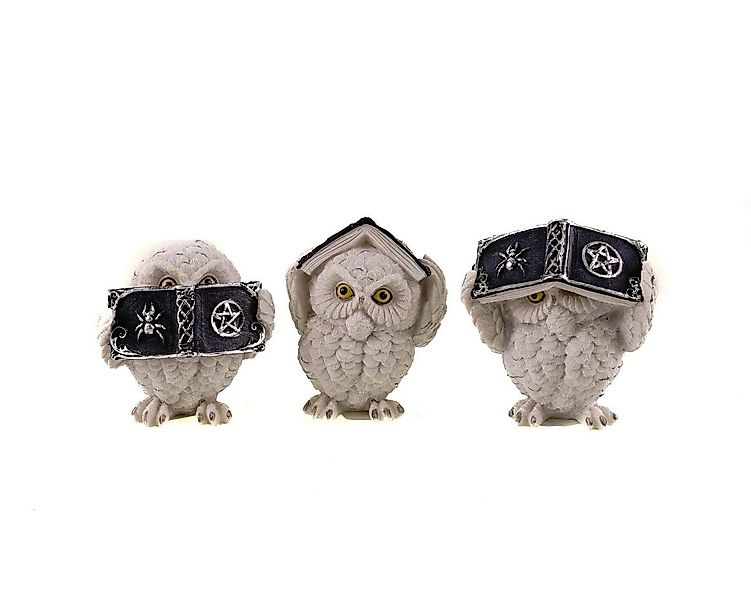 Kremers Schatzkiste Dekofigur 3er Set Dekofiguren Eulen Nichts Hören Sehen günstig online kaufen