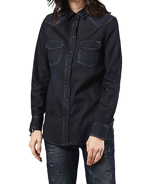 Diesel Langarmbluse Diesel DE-Sovar 0678F Shirt Damen Bluse Denim günstig online kaufen