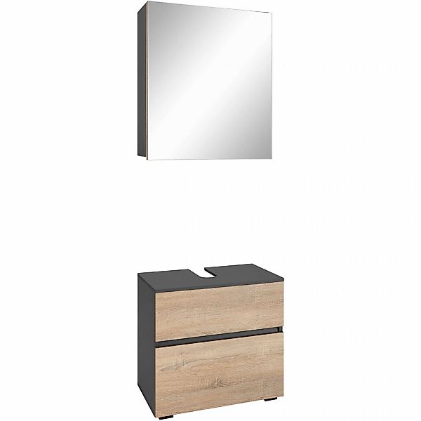 Home affaire Badmöbel-Set "Wisla", (Set, 2 St.), Spiegelschrank, WBU mit Si günstig online kaufen