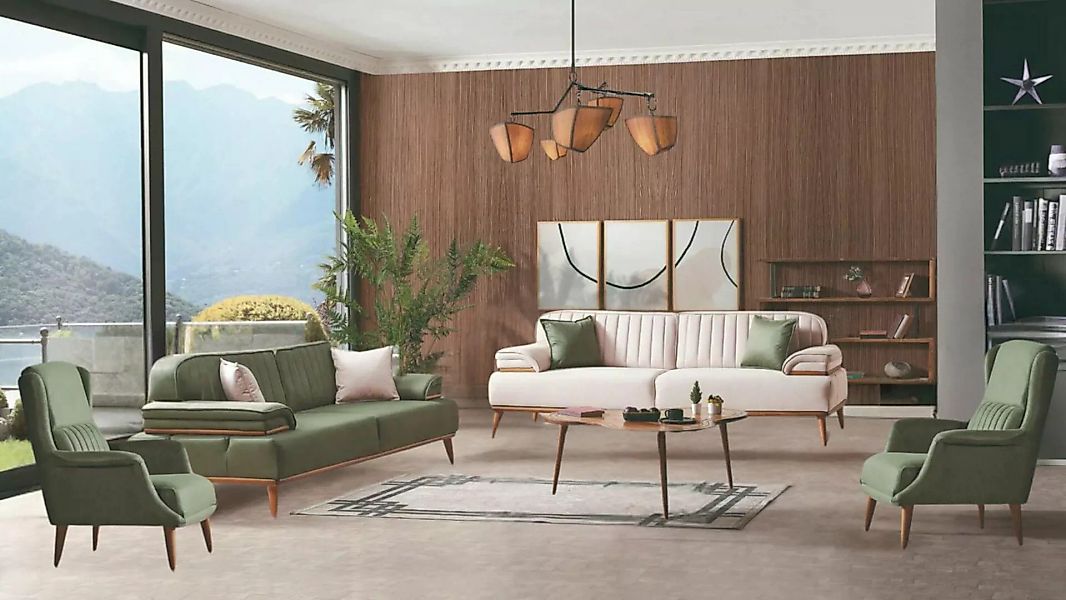 gowoll Polstergarnitur 3 Sitzer Sofa mit Schlaffunktion Mechanismus Schlafs günstig online kaufen