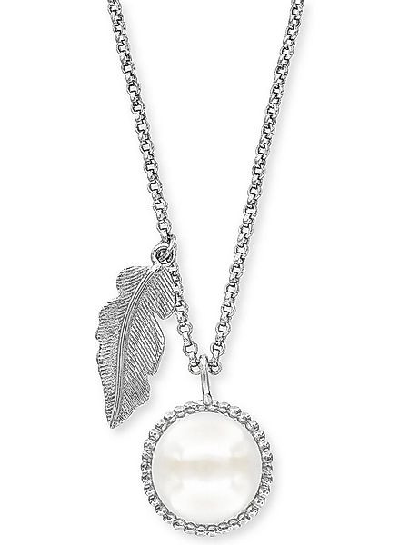 Engelsrufer Silberkette Engelsrufer Damen-Kette 925er Silber, Perle Feder günstig online kaufen