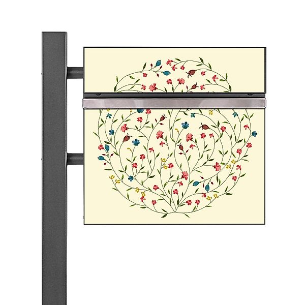 Banjado Standbriefkasten Anthrazit 45x120x16.5cm Groß Inkl. Montagematerial günstig online kaufen