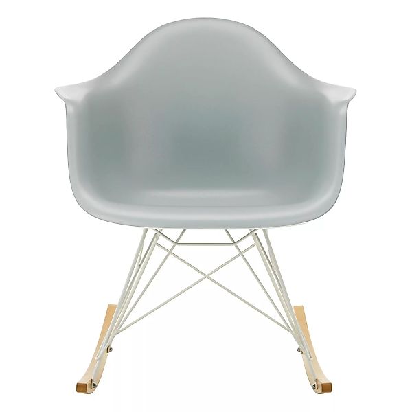 Vitra - Eames Plastic Armchair RAR Schaukelstuhl weiß - hellgrau/Sitzschale günstig online kaufen