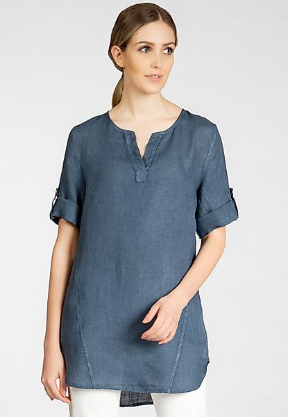 Caspar Longbluse BLU023 lange elegante Damen günstig online kaufen