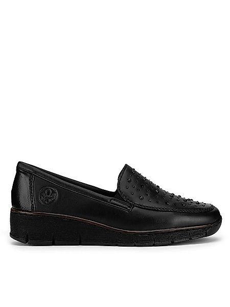 Rieker Rieker Halbschuhe Damen 53752-00 Schwarz Schnürschuh günstig online kaufen