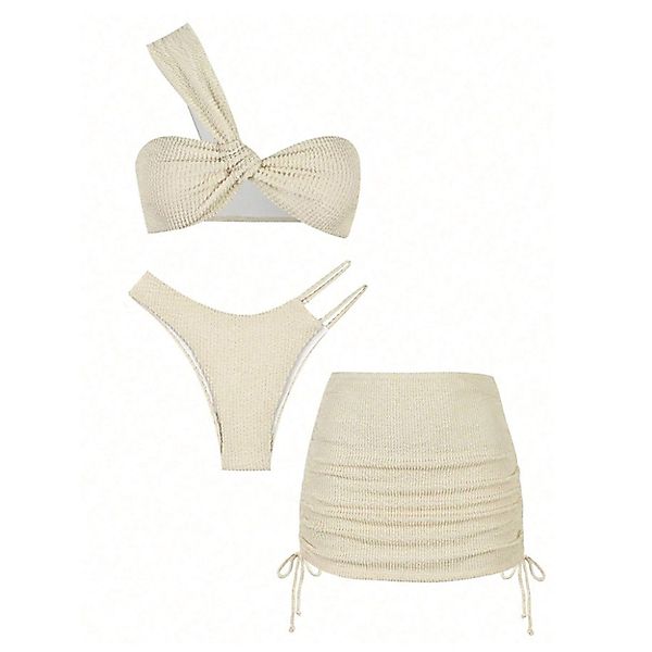 Bellaro Life Balconette-Bikini 3-tlg. Damen-Bikini Ein-Schulter günstig online kaufen